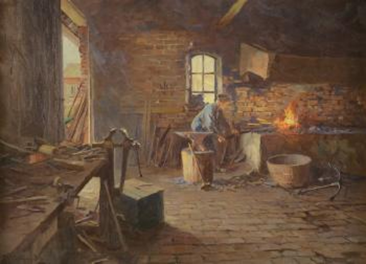 The blacksmith shop by Even Ulving