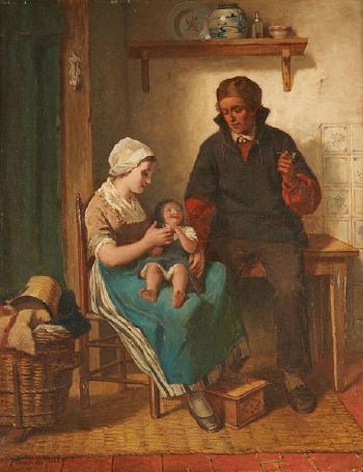 La famille de pêcheurs by Frans de Beul
