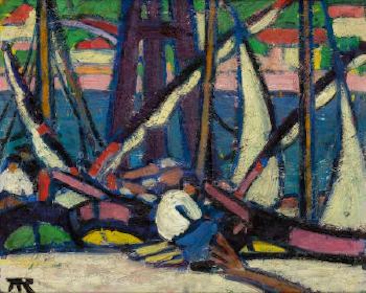 Along the River--Martigues by Marguerite Zorach