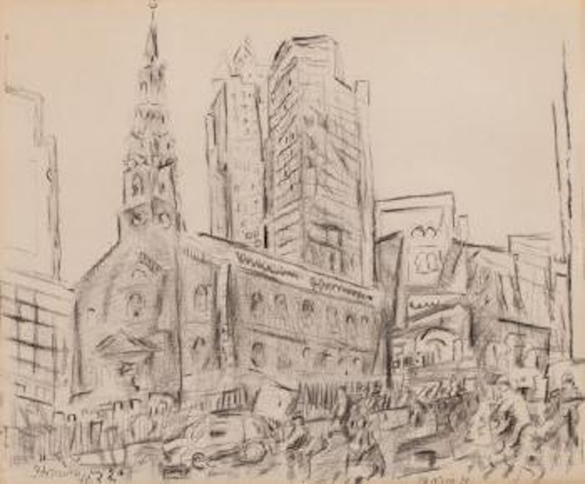 St. Paul's Cathedral, New York by John Marin