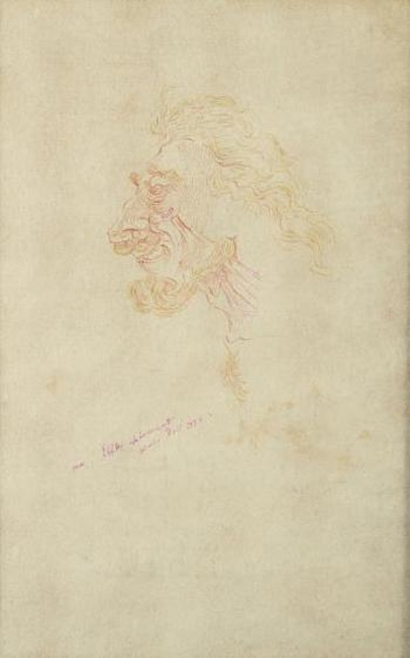 Étude de tête d'homme by Salvador Dali