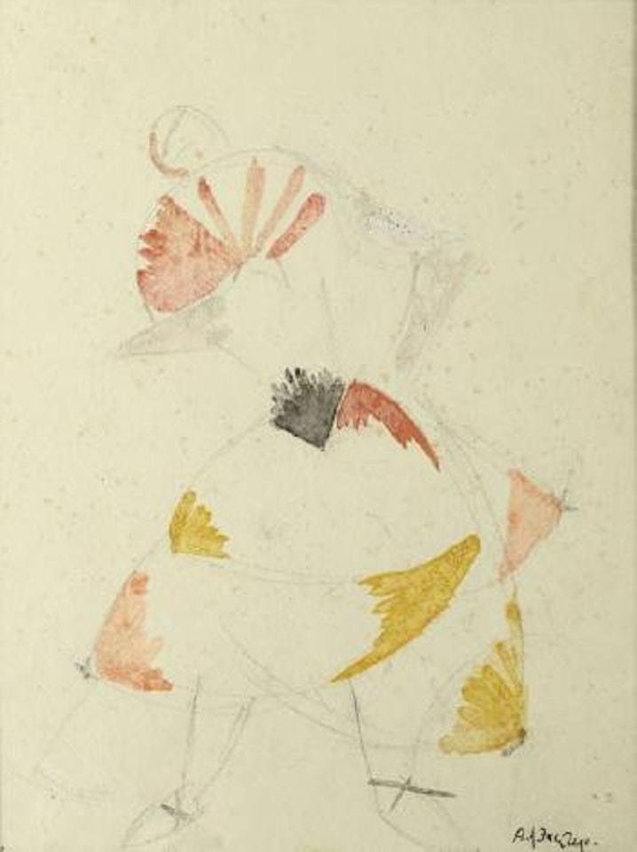 Danseuse à l'éventail by Alexandra Exter