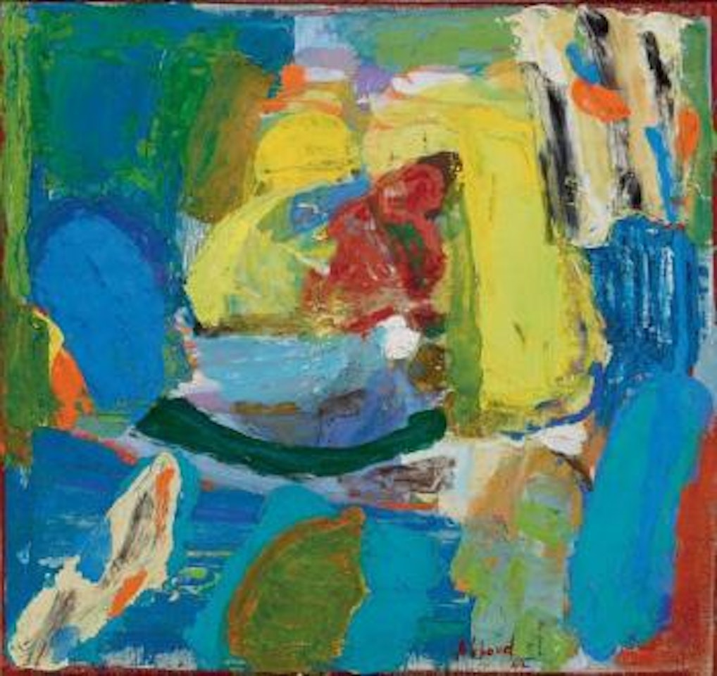 Composition (abstraction en jaune, rouge et bleu) by Shafic Abboud