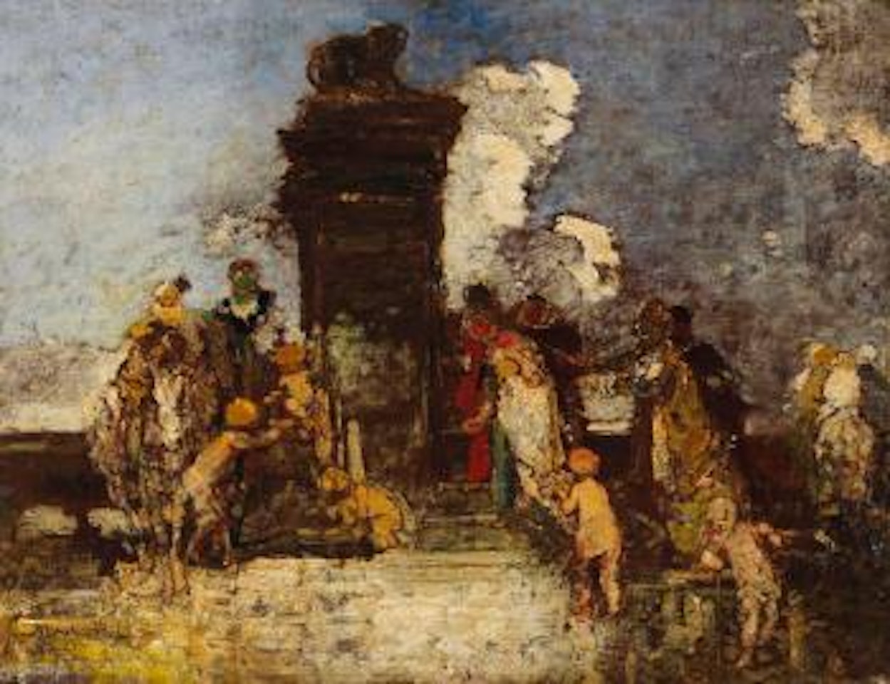 Fête Champetre 'La Fontaine de Jouvence' by Adolphe Monticelli