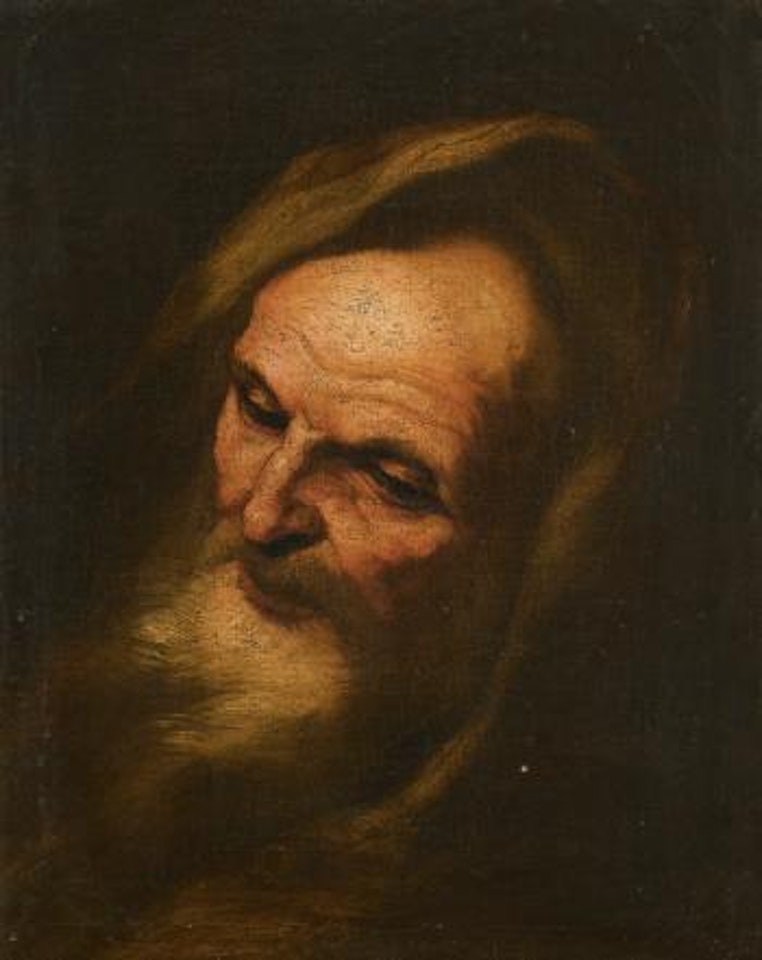 Head Study of A Philosopher by Neapolitan School