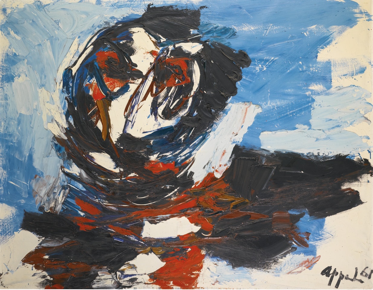 TÊTE BLEU by Karel Appel