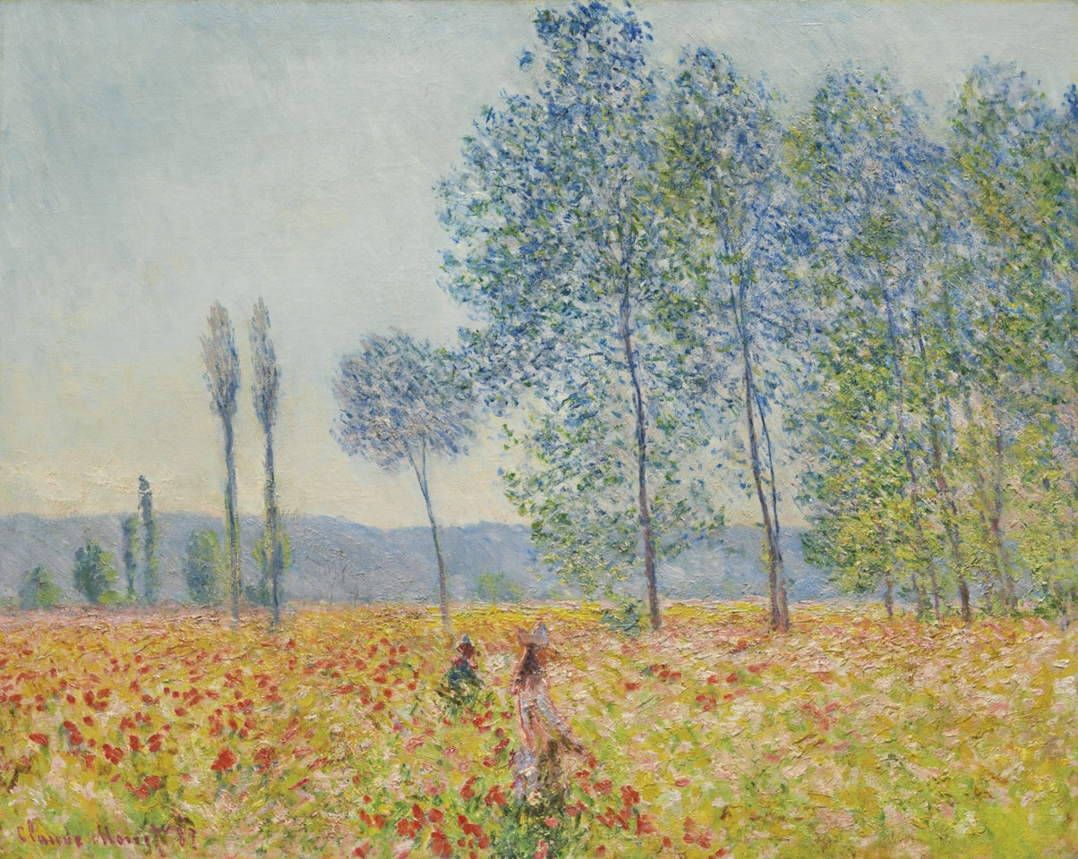 SOUS LES PEUPLIERS by Claude Monet