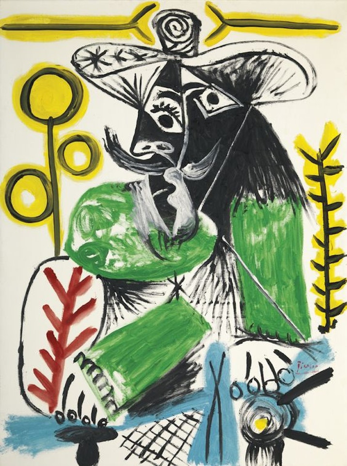 HOMME ASSIS by Pablo Picasso