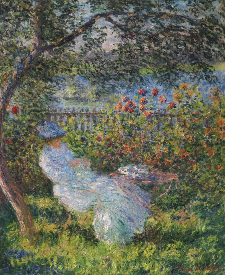 Alice Hoschedé au jardin by Claude Monet