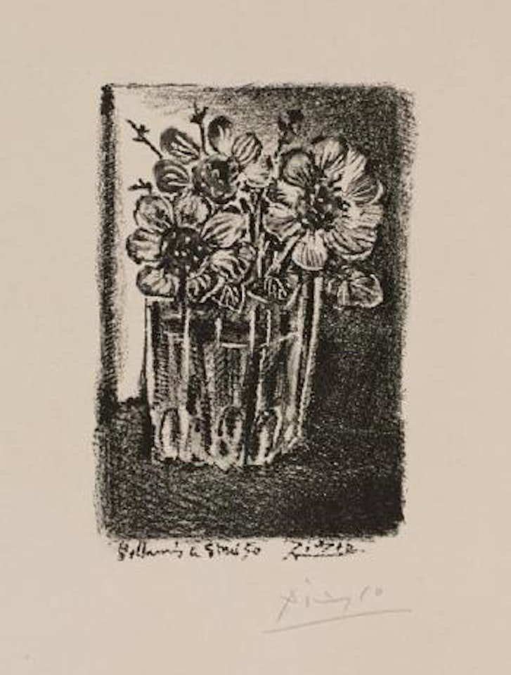 Fleurs dans un vase by Pablo Picasso