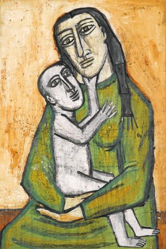 Untitled (Mother and Child) by Francis Newton Souza