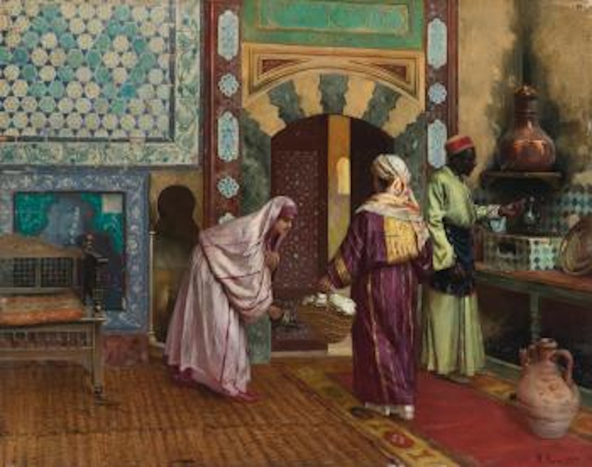 The Hammam by Rudolf Ernst