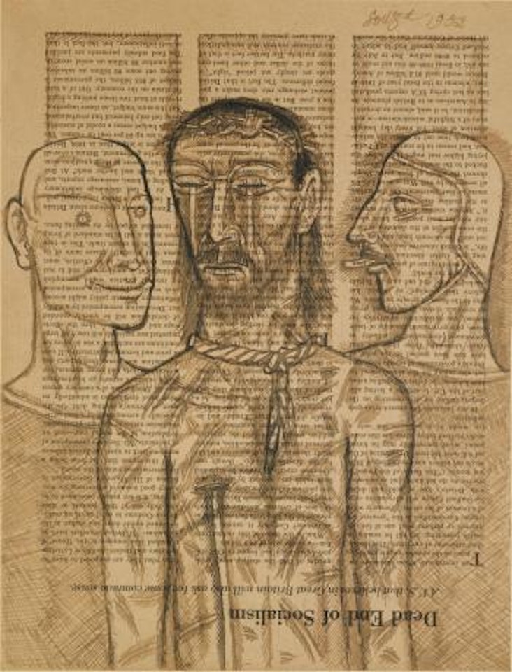 Untitled (The Mocking of Christ by The Roman Soldiers) by Francis Newton Souza