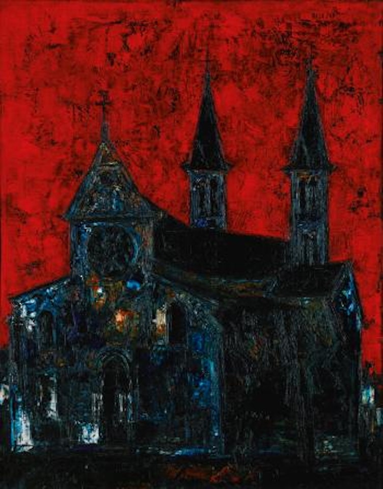 Church at Meulan by Sayed Haider Raza