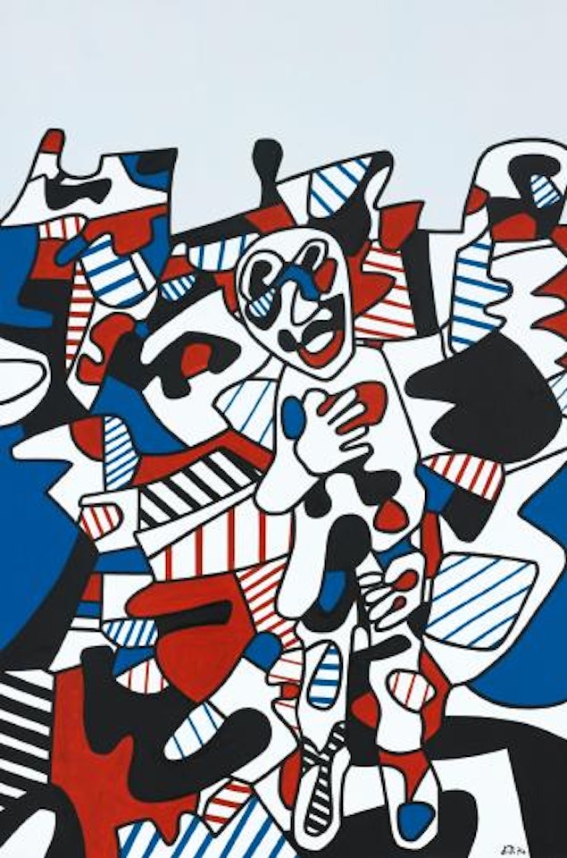 Paysage Avec Personnage by Jean Dubuffet