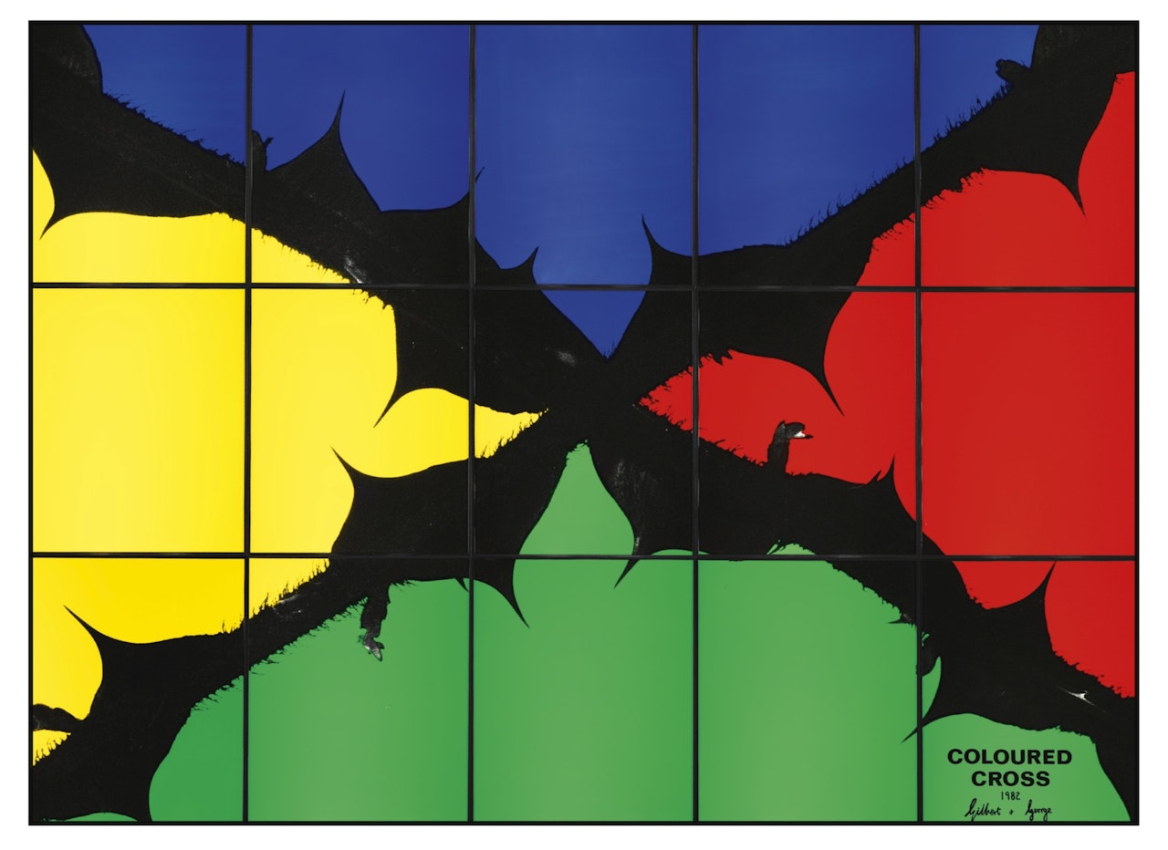 COLOURED CROSS by Gilbert & George
