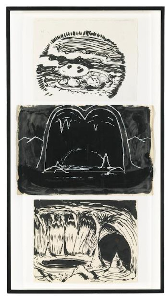 Far Down underground an Erie Glow everyone had Soft, Hypocephalous Heart by Mike Kelley