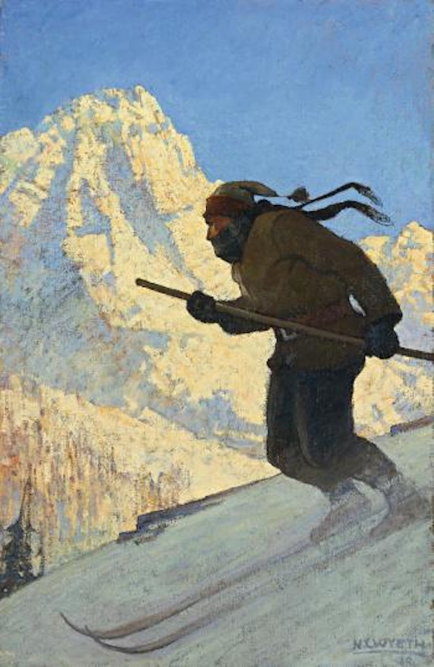 The Skier (The Ski Runner) by Newell Convers Wyeth