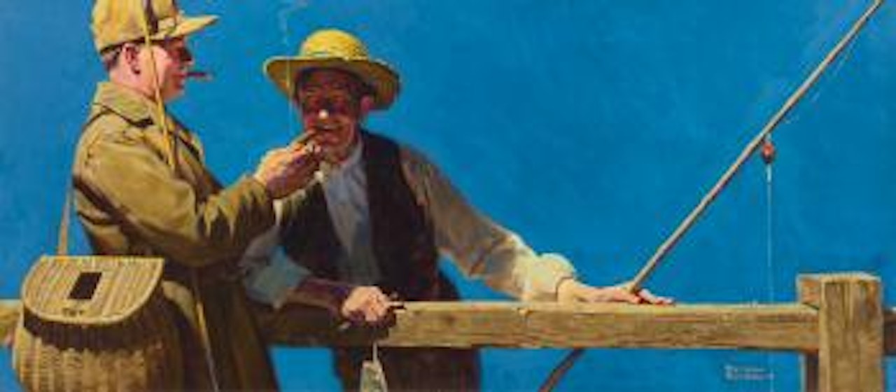 Fishing by Norman Rockwell