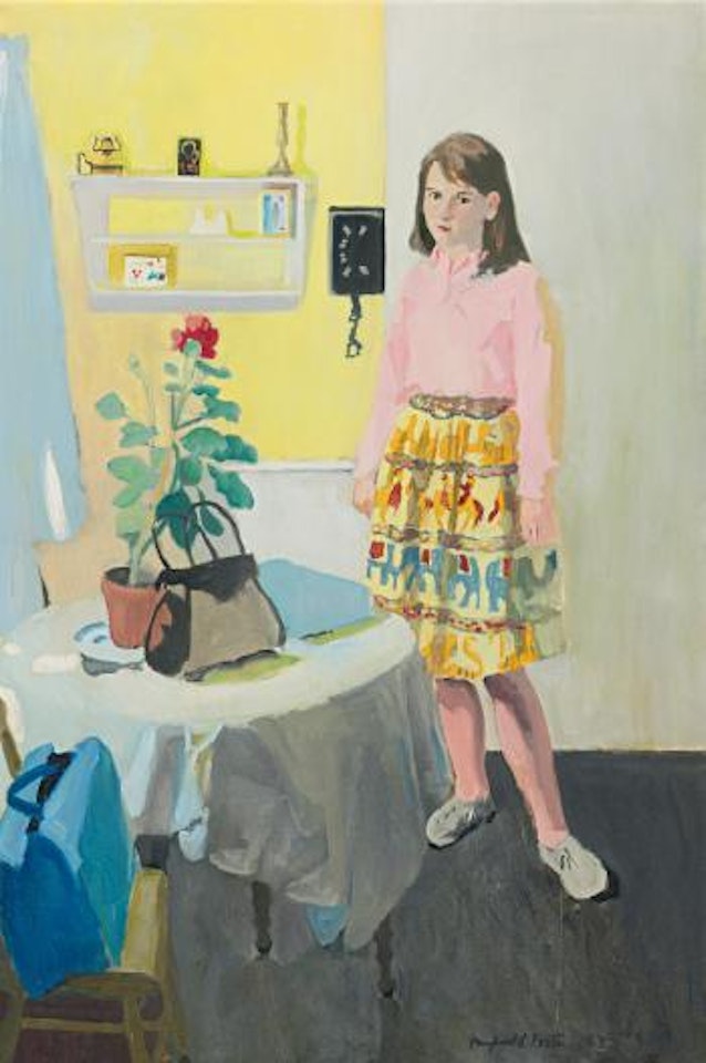 Girl and Geranium by Fairfield Porter