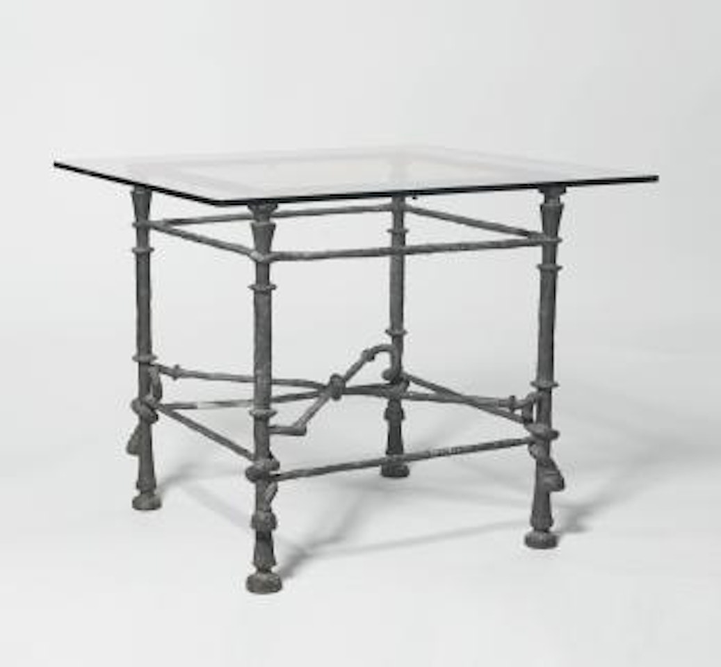 Table Torsade, Modèle Carré by Diego Giacometti