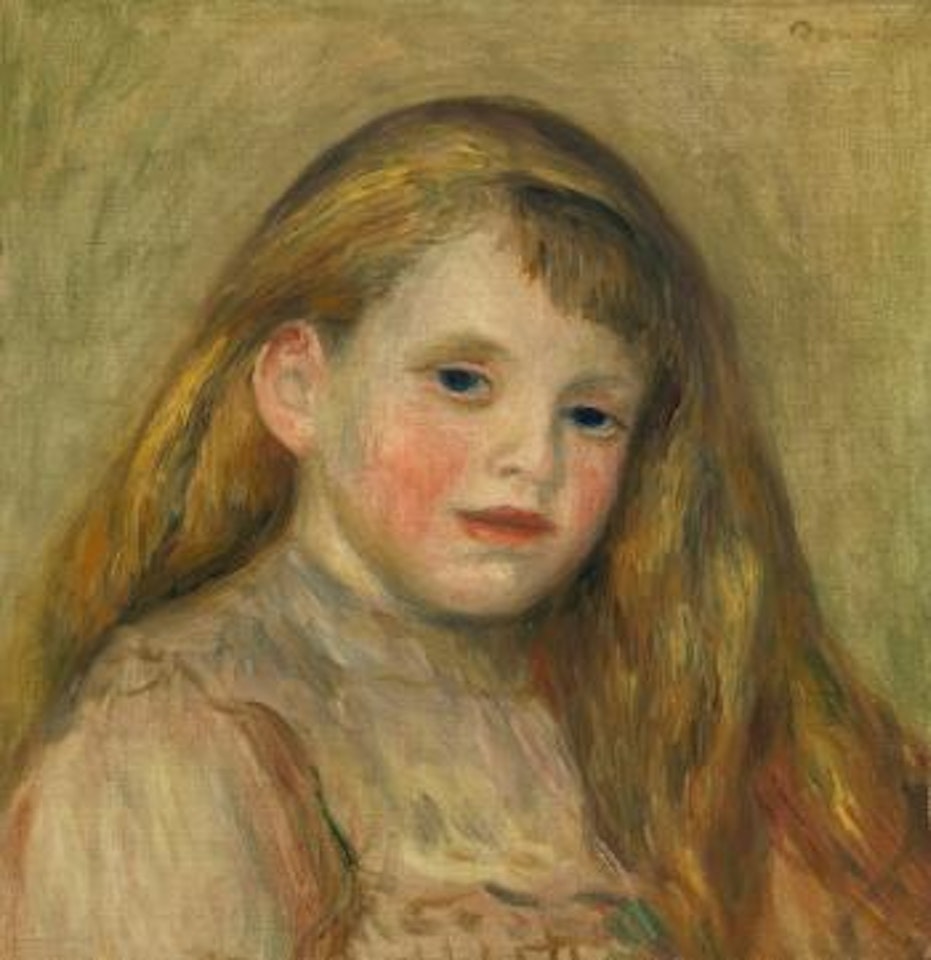 Tête de jeune fille by Pierre-Auguste Renoir