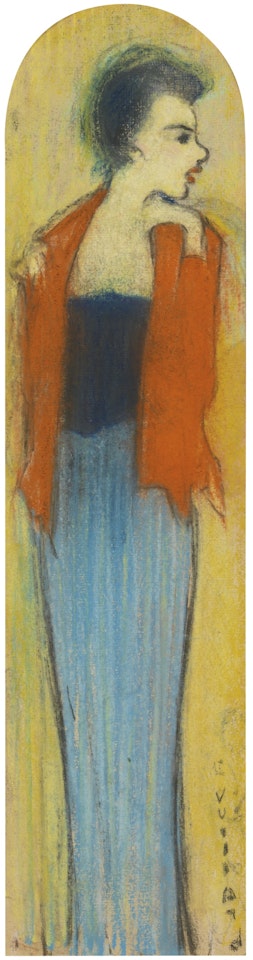 LE CAMISOLE ORANGE by Édouard Vuillard