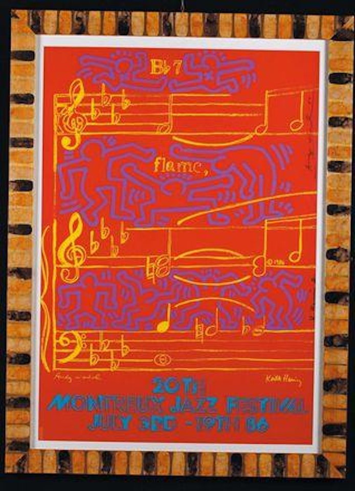 Montreaux Jazz Festival, 1986 by Keith Haring by Andy Warhol