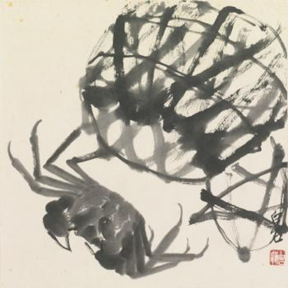 Crab And Basket by Qi Baishi