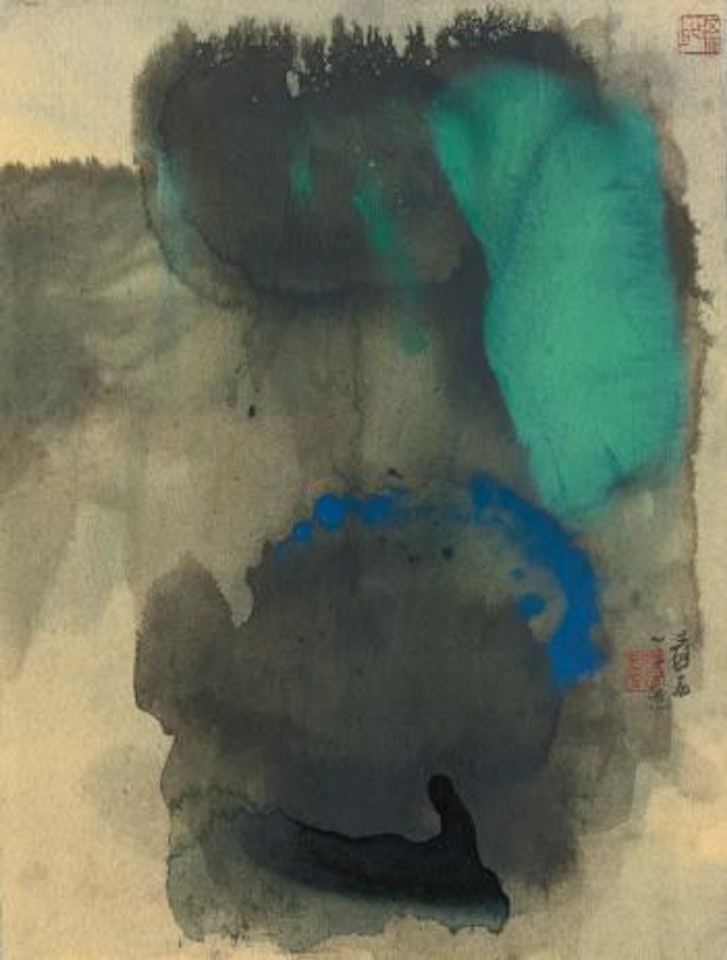 Spring Mountain After Rain by Zhang Daqian