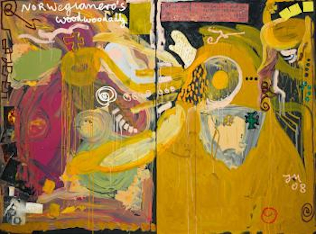 No Erziehyng, 'Bummsfrische Würstl Dazu Gratis Aus Lammbabygurken' by Jonathan Meese