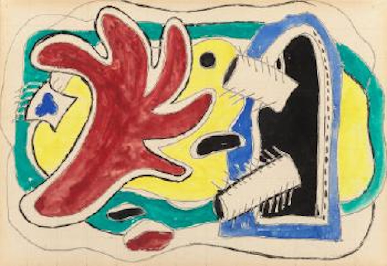 Feuille rouge by Fernand Leger
