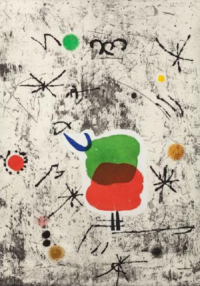 Personatge I Estels I by Joan Miró
