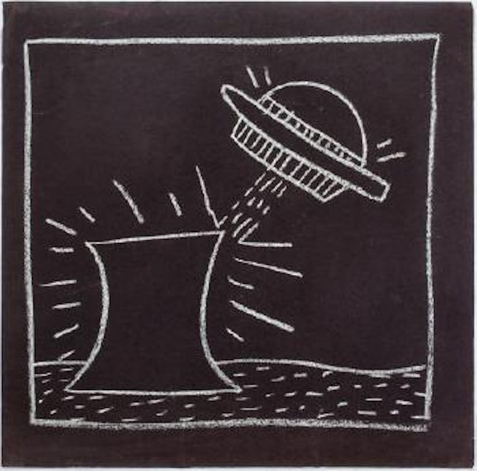 Flying Saucer with Nuclear Reactor (Radiation) by Keith Haring