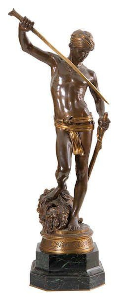 David vainqueur by Marius Jean Antonin Mercie