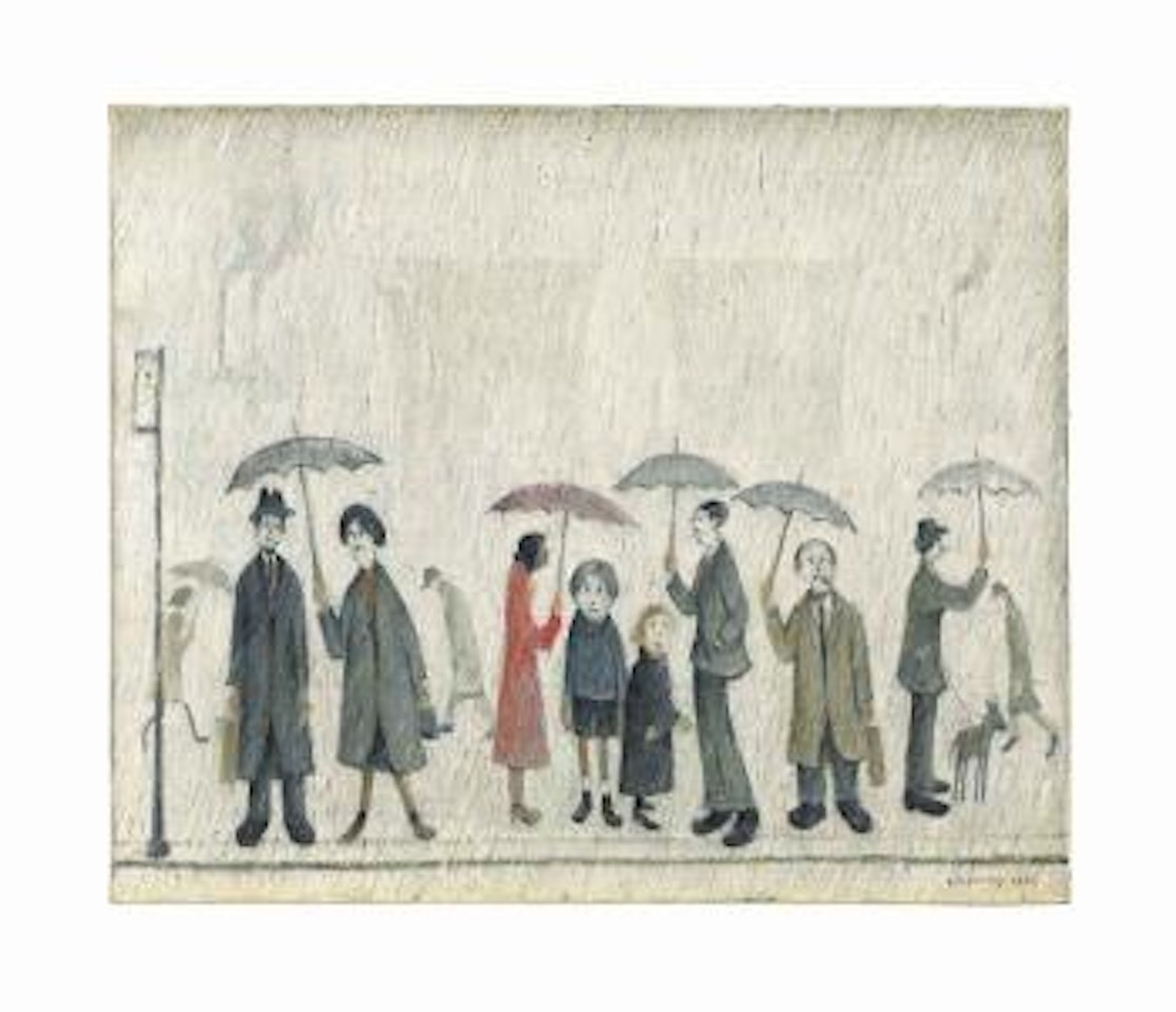 The Bus Stop by Laurence Stephen Lowry