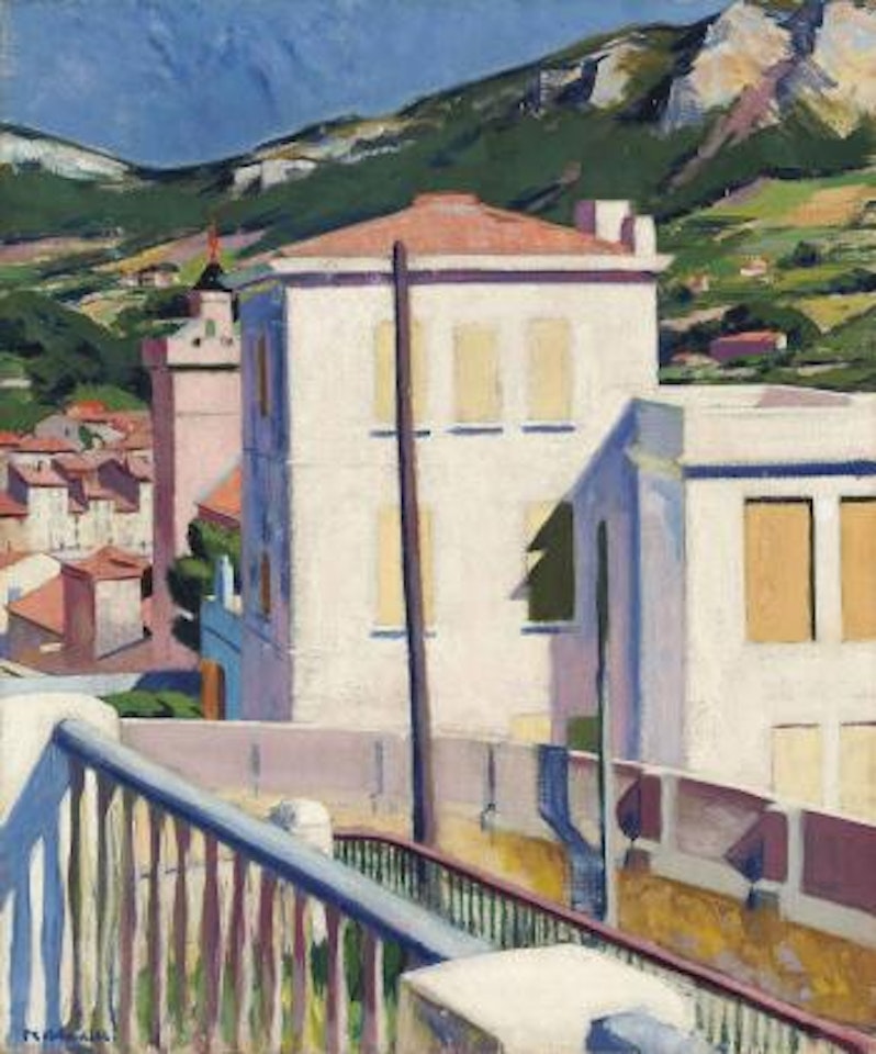 The White Villa, Cassis by Francis Campbell Boileau Cadell