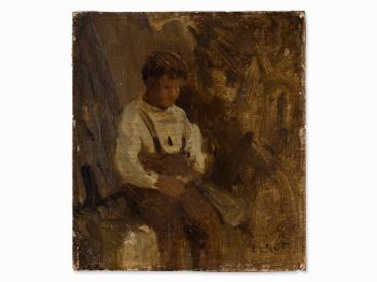 Sketch, Boy by Jean Baptiste Camille Corot