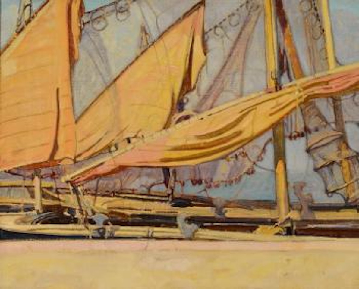Sails at Chioggia by Ernest Martin Hennings