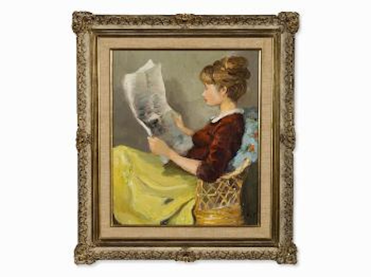 Claudine à la lecture by Marcel Dyf