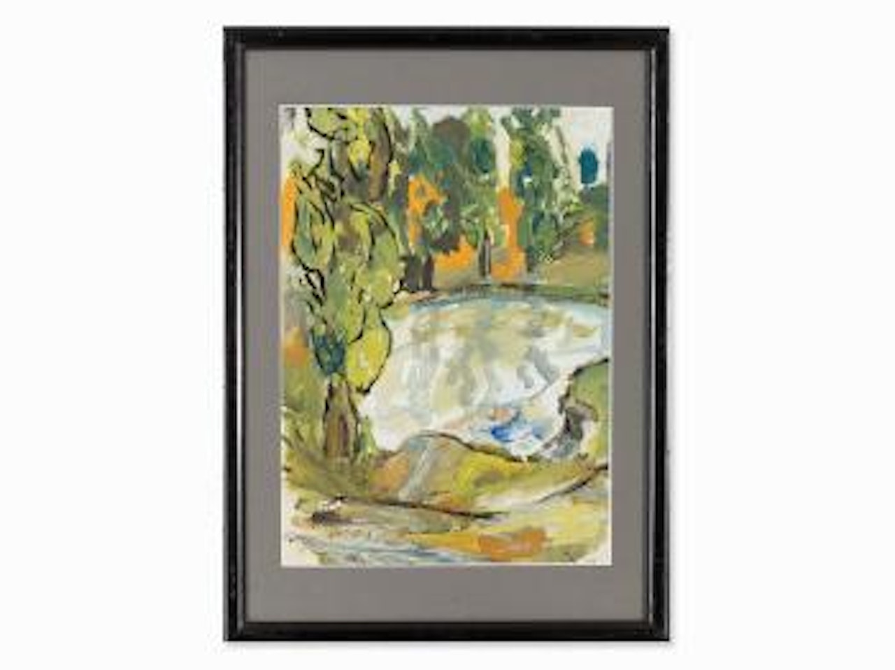 Tree Group at Lake by Jan Sluyters