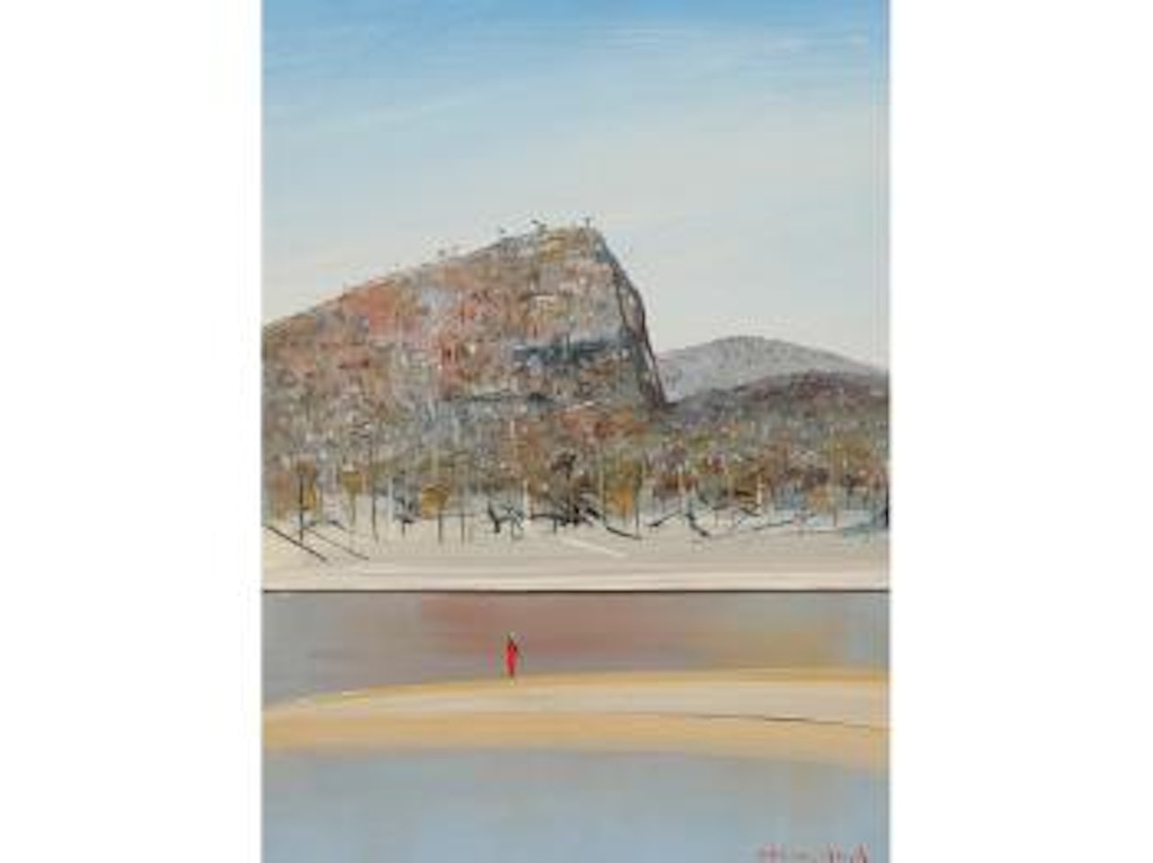 Shoalhaven River with Pulpit Rock beyond by Arthur Merric Bloomfield Boyd