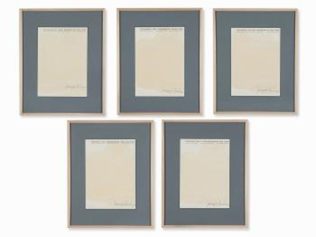 5 Fat Letters by Joseph Beuys