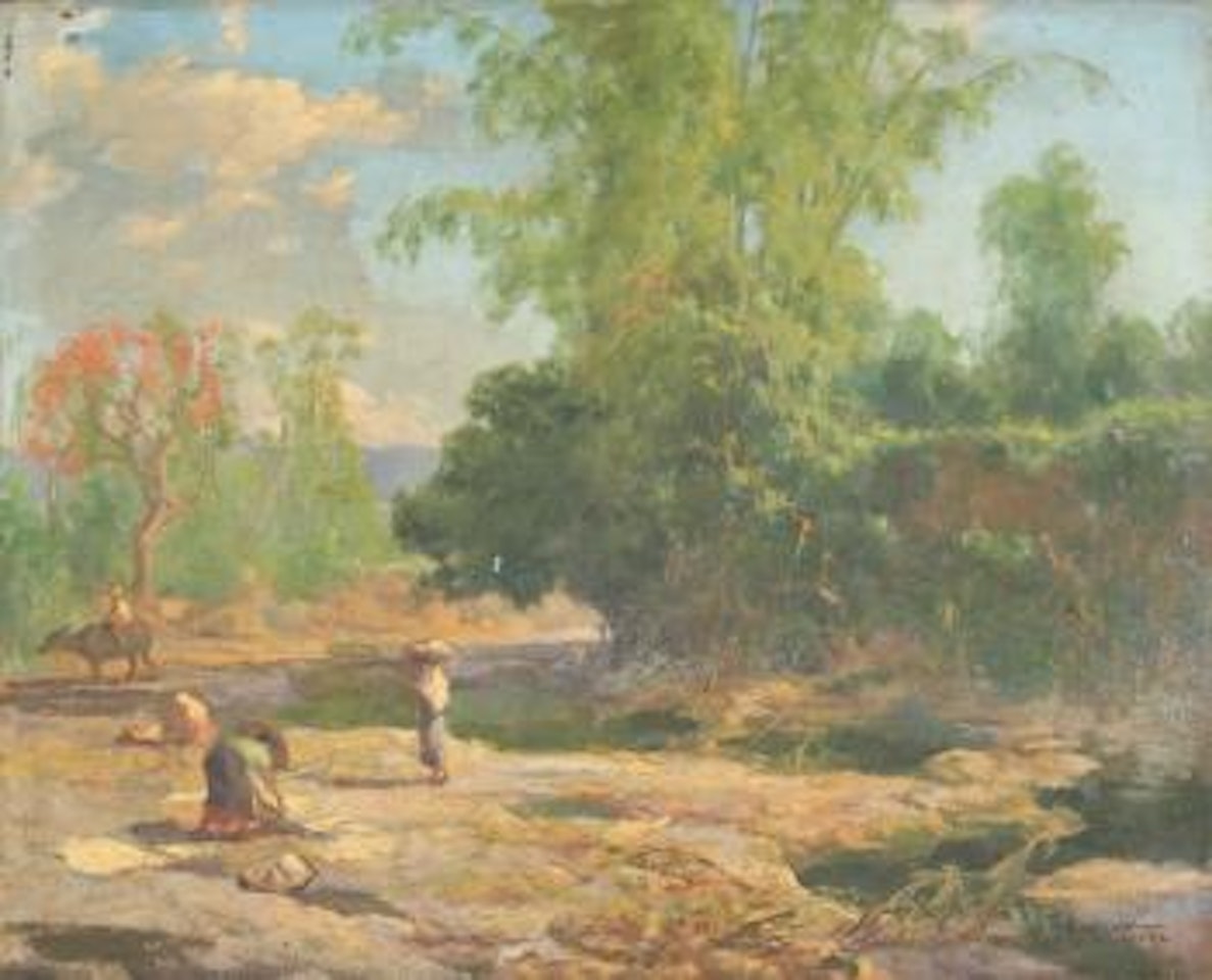 Wash Day at the River Bank by Fernando Amorsolo