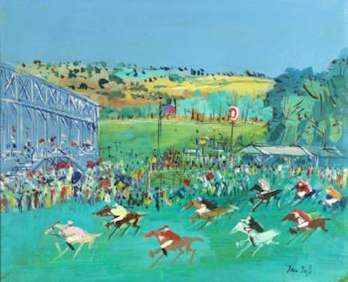 La Course A Longchamps by Jean Dufy