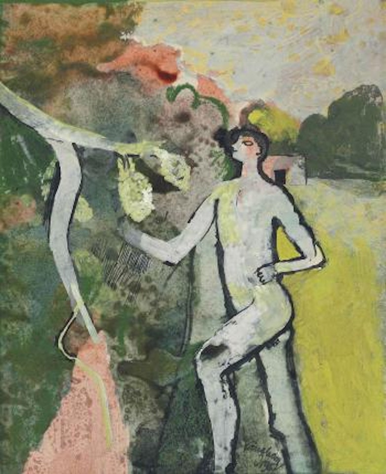 Figure and Flowering Branch by Keith Vaughan
