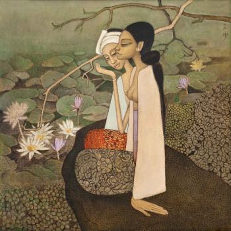 Picking Lotuses by Cheong Soo Pieng