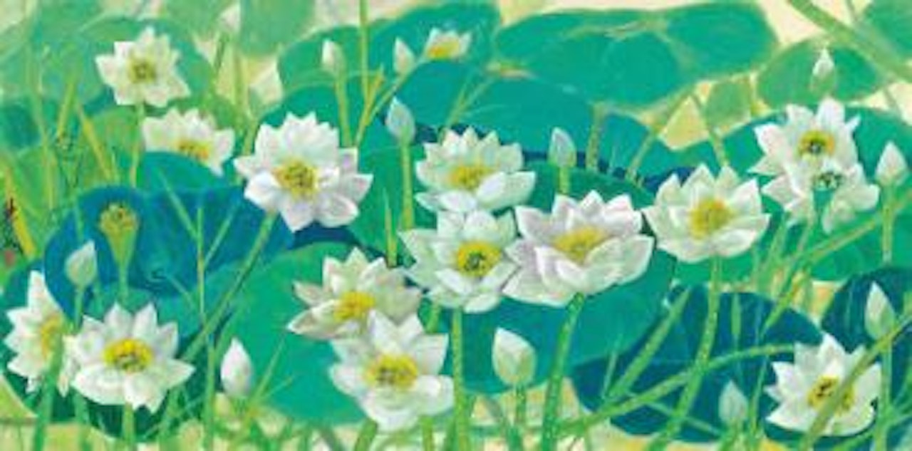 Lotus Pond by Lin Fengmian