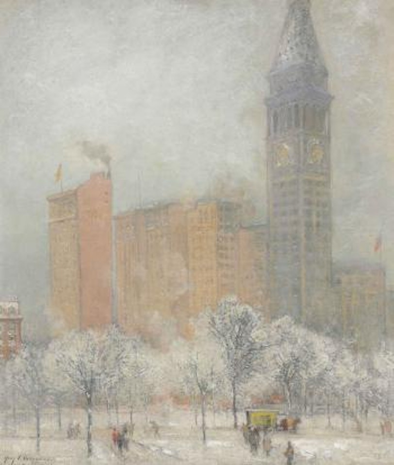 Madison Square in Winter by Guy Carleton Wiggins