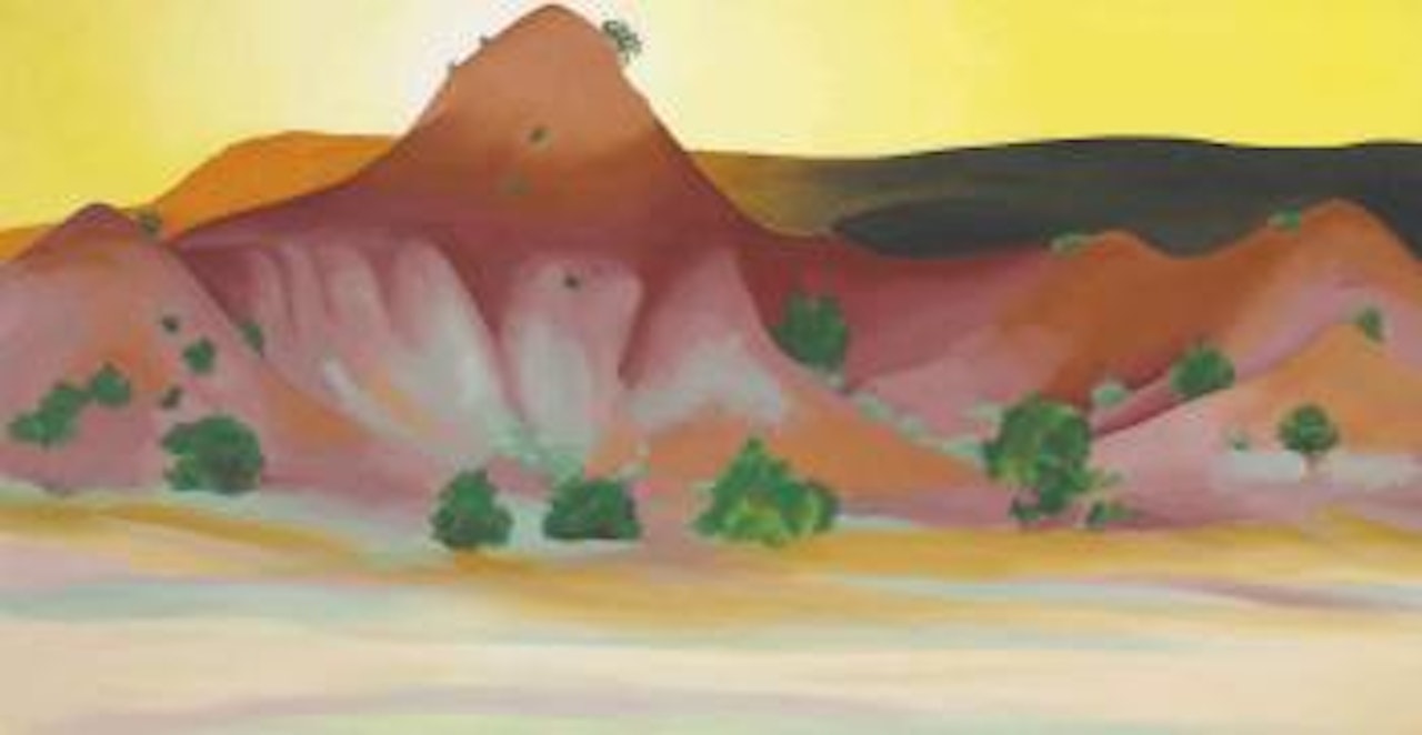 Hills and Mesa to the West by Georgia O'Keeffe